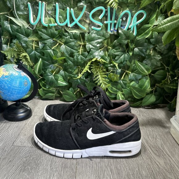 Nike Mens Sneakers Size 6.5 Stefan Janoski Max 'Black White' 631303-010 - Picture 4 of 10